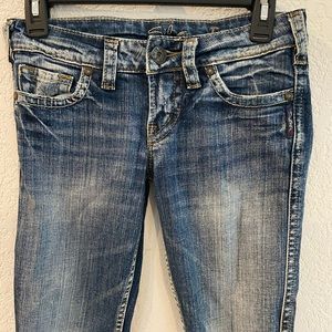 Silver capris size 25